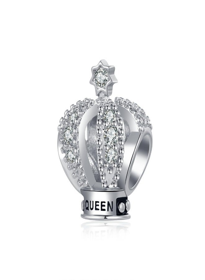 TGLS Queen Crown Charm Compatible With Pandora Bracelets Jewelry Birthday Gifts for Mother Girlfriend Daughter Her Women - Image 1